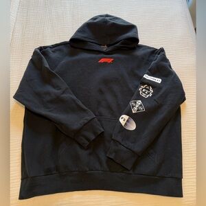 PacSun Black Formula 1 (F1) Graphic Hoodie